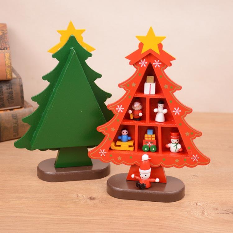 クリスマスツリー 卓上 おしゃれ 北欧 木製 28cm 25cm 18cm クリスマス