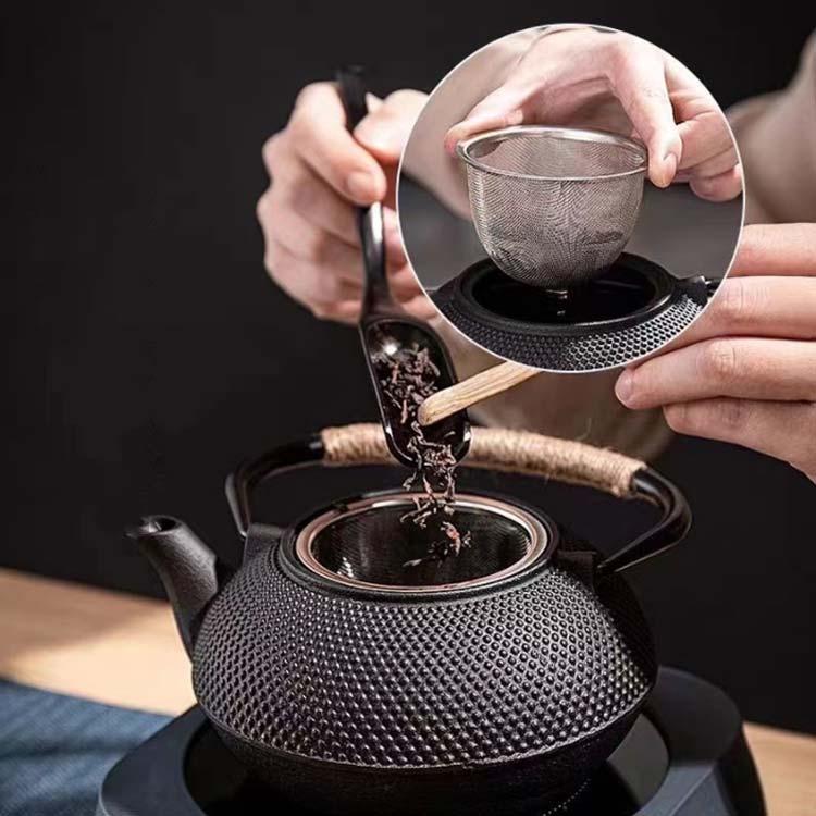 鉄瓶　茶道　茶道具　鉄薬缶　鉄器 ケトル 鉄瓶 鉄器 ih対応 直火可 やかん 600ml 900ml 1200ml 鉄びん