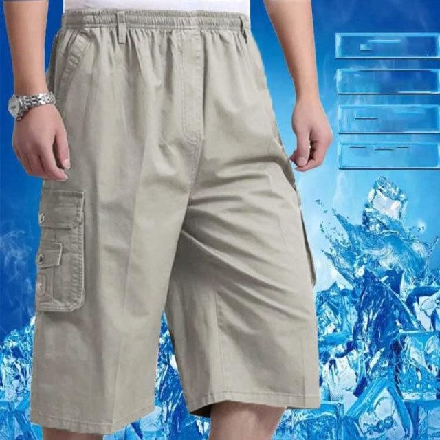 一部予約 ボトムス パンツ 膝下丈 ひざ下 カーキ グレー パンツ メンズ 7分丈 パンツ メンズ 7分丈 5分丈 クロップドパンツ 半ズボン ハーフパンツ 夏 アウトドア おしゃれ ウエストゴム ゆったり 大きいサイズ カジュアル Www Threeriversofs Com