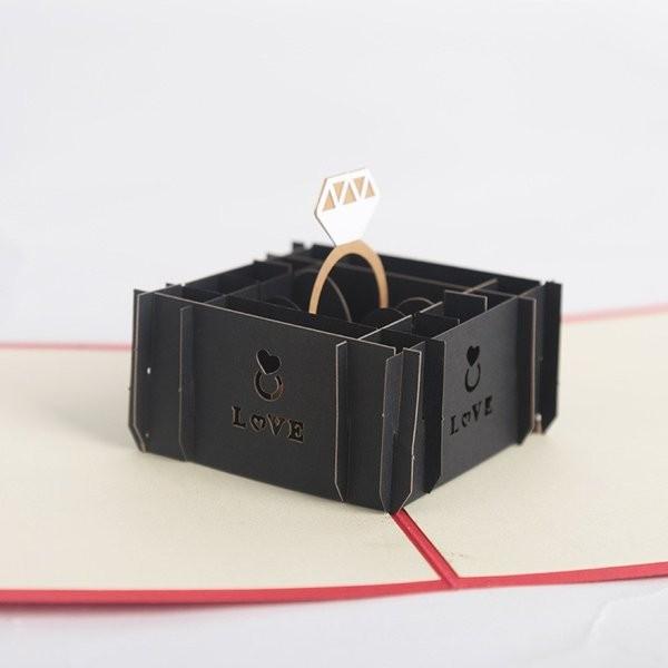 グリーティングカード 誕生日 記念日 結婚 カード 3d メッセージカード バースデー お祝い プロポーズ 指輪 Xp0648 点 点 屋 通販 Yahoo ショッピング