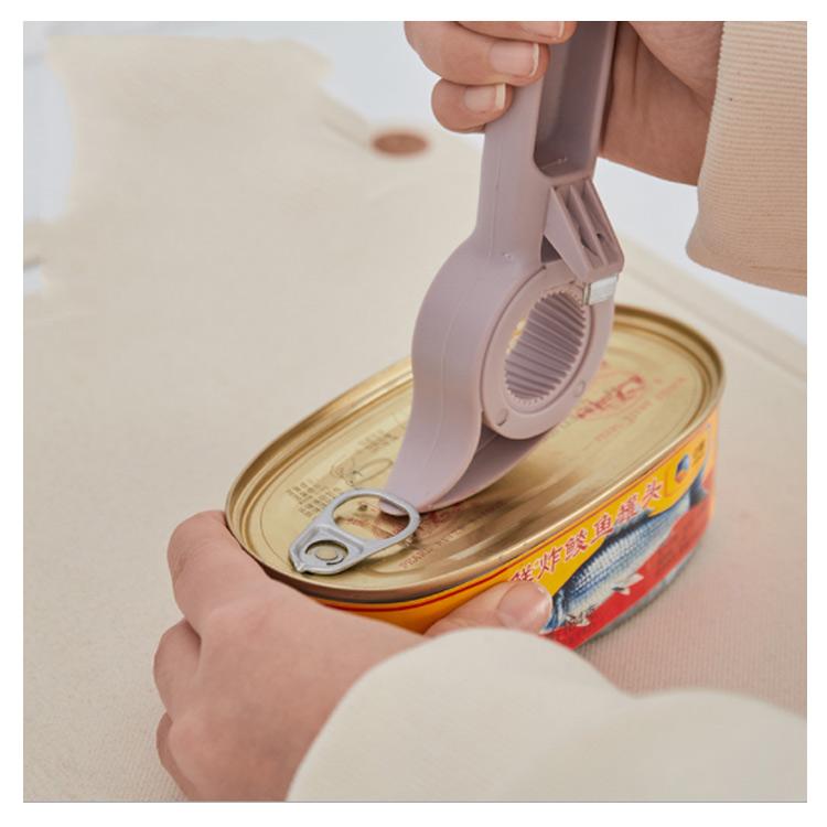 送料無料 4in1 ボトルオープナー ペットボトル 缶詰 らくらく道具 4way