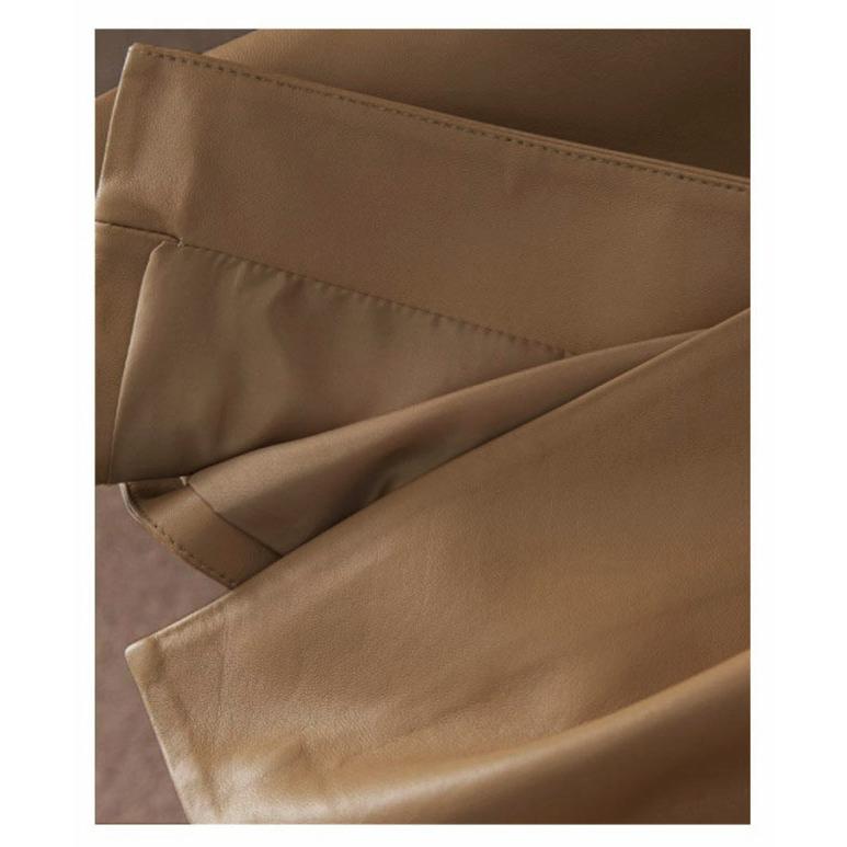 レザー ジャケット ノーカラージャケット レディース ショート丈