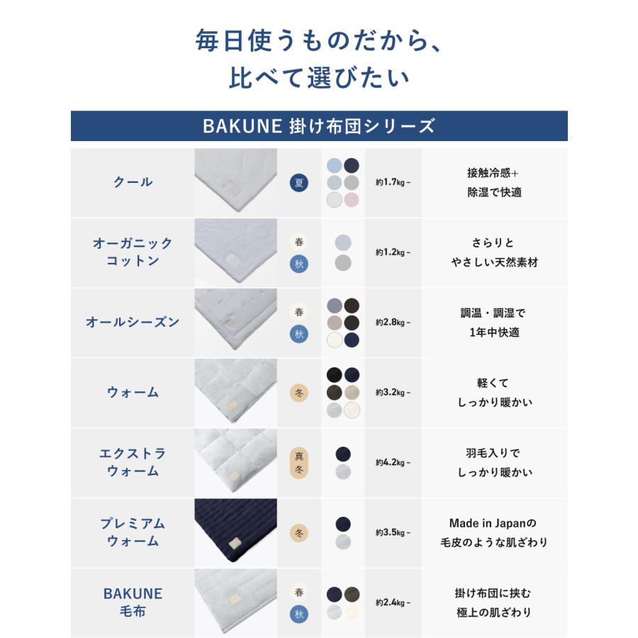 TENTIAL（テンシャル） BAKUNE 掛け布団 クール 夏用掛け布団 ダブル