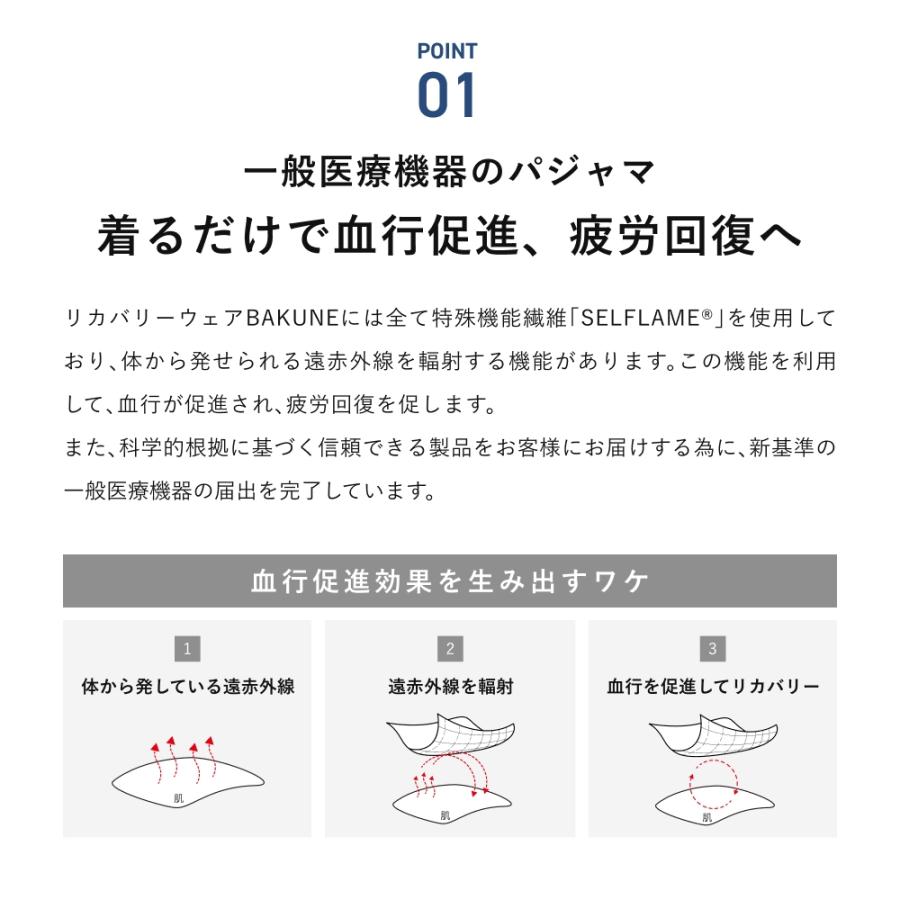 【新品未開封】【値下げ交渉可】BAKUNE 上下セット⭐︎手袋付き リカバリーウエア【ラッピング済み】 BAKUNE Dry Men's 上下セット