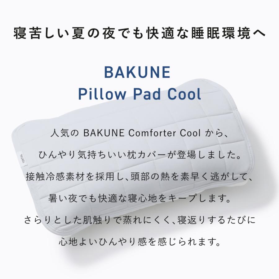 TENTIAL 【公式】 BAKUNE Pillow Pad 2P Cool [ バクネ ピロー