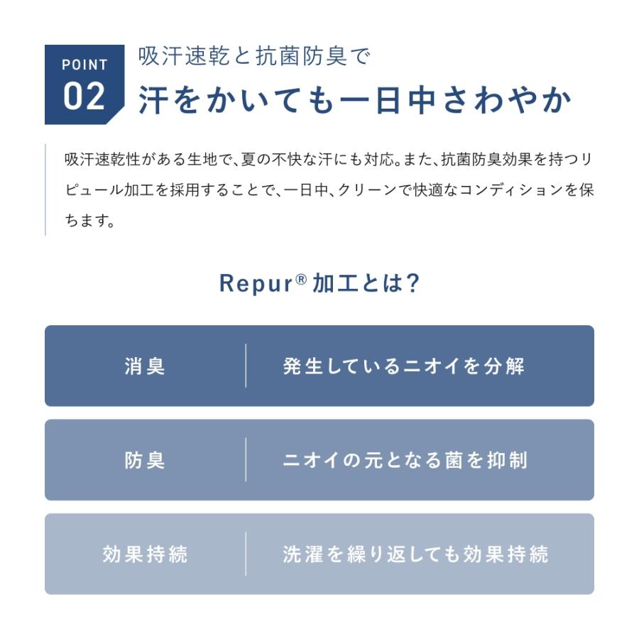 【冷感ライトワッフル】リカバリーアンダーウェア半袖（Vネック）_メンズ 肌着 インナー 血行促進 疲労回復 抗菌防臭 トップスの画像
