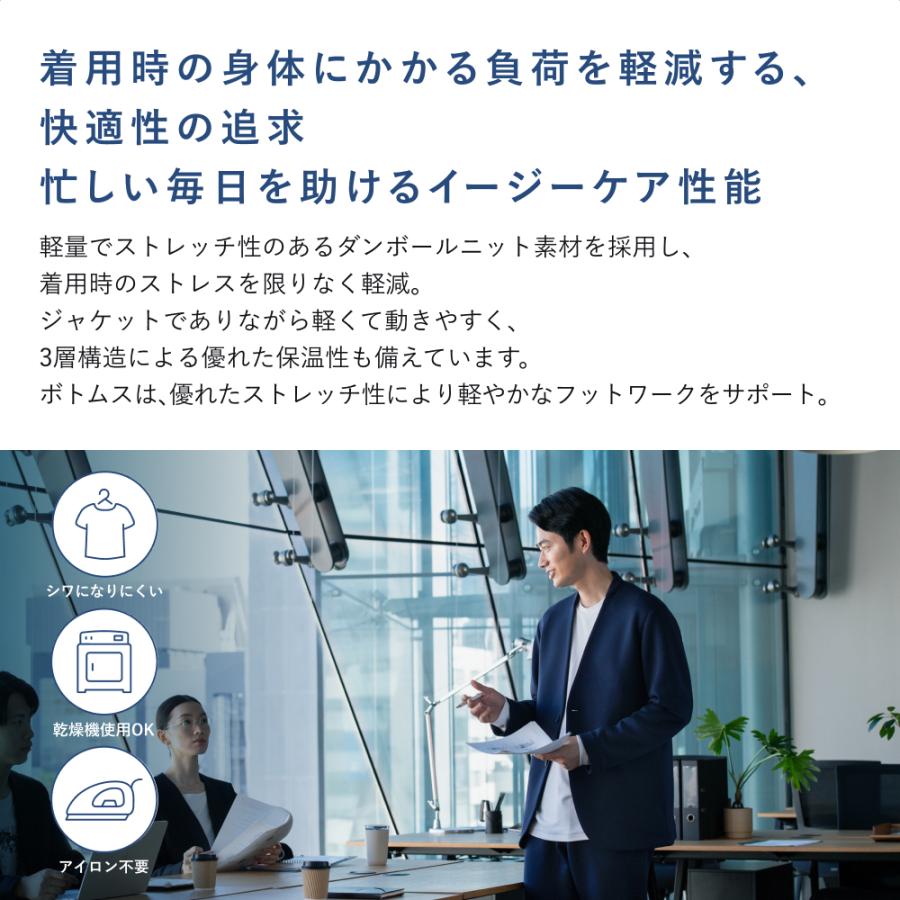 【美品】TENTIAL ノーカラージャケット ブラック M スウェット　父の日 美品】TENTIAL ノーカラージャケット ブラック M スウェット 父