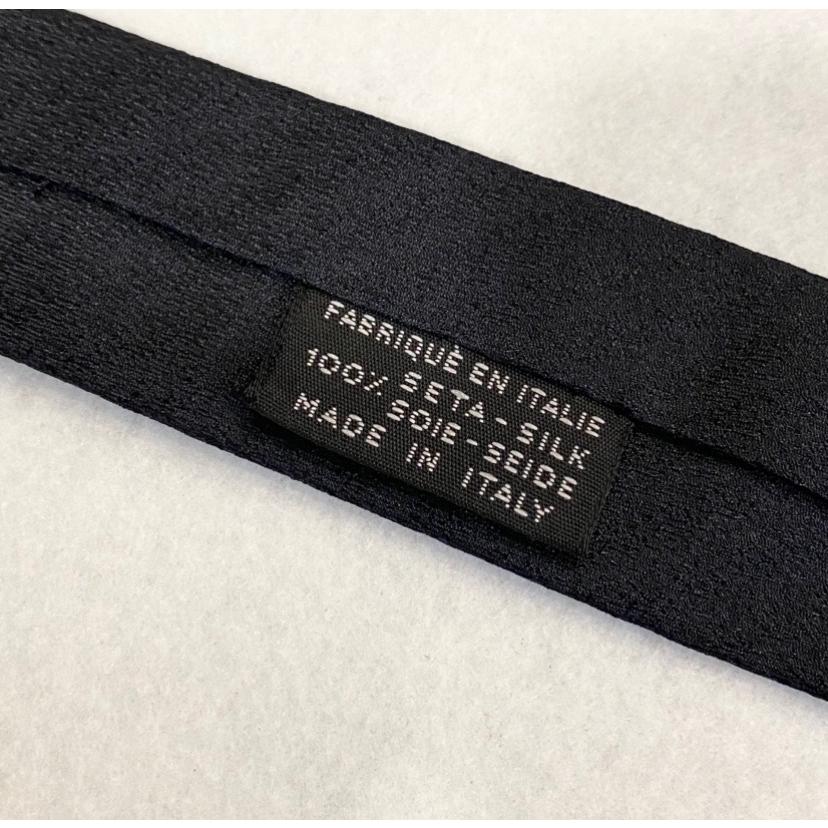 CHANEL シャネル ネクタイ ココマーク 王冠 刺繍 ブラック シルク100
