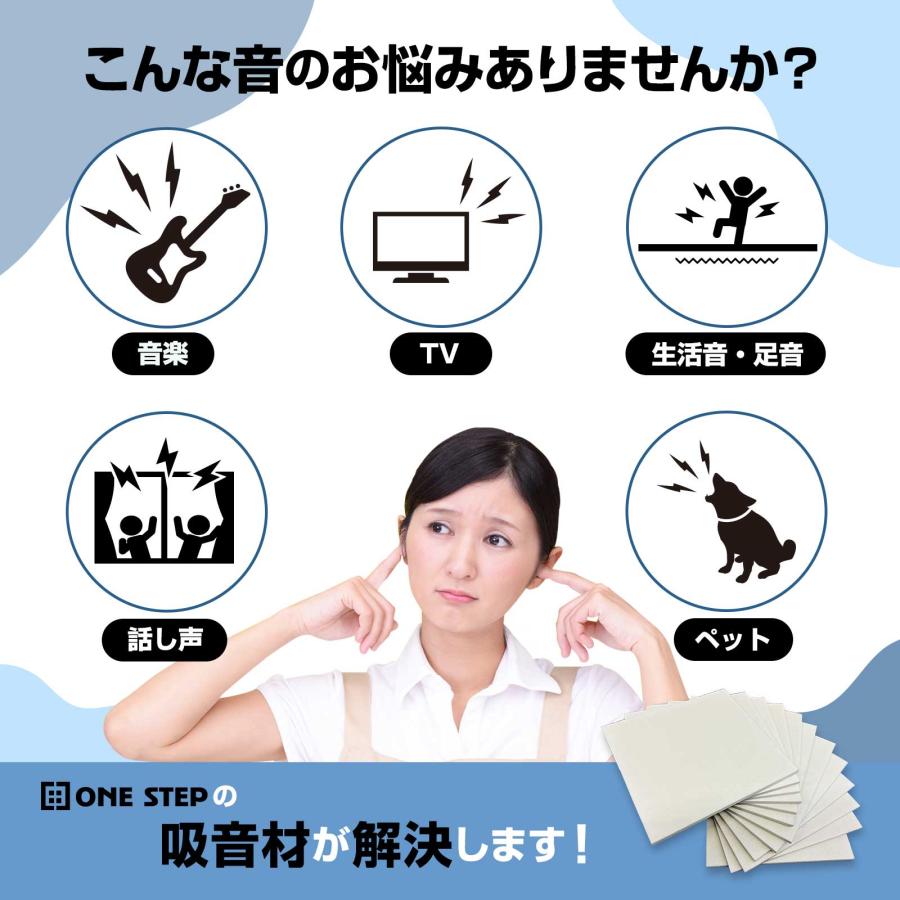 ONE STEP 【在庫限り】吸音材 壁 防音材 30*30 吸音材 吸音パネル