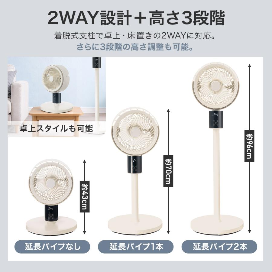 サーキュレーター 360度首振り 静音 dcモーター 小型 首振り dc ファン ONE STEP サーキュレーター dc 360度回転 首振り 上下左右 静音 小型