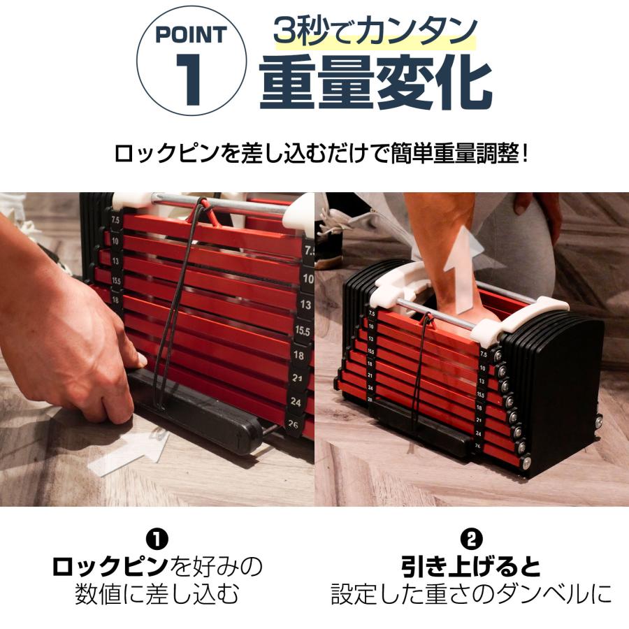 TOP FILM 可変式ダンベル 10kg 23kg 2個セット 多機能 ダンベル TOP FILM 可変式ダンベル 10kg 23kg 2個セット 多機能 ダンベル