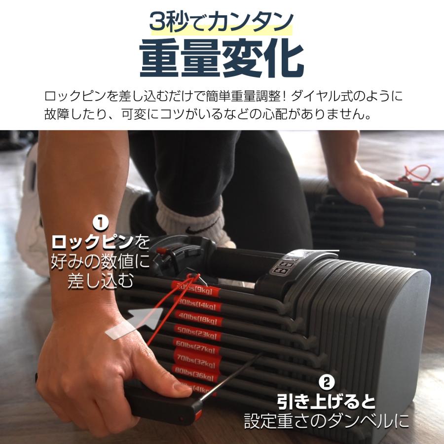 ダンベル 可変式 22kg 2個セット 44kg ブロックダンベル 鉄アレイ ダンベル 可変式 22kg 2個セット 44kg ブロックダンベル 鉄アレイ