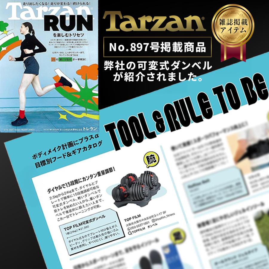 TOP FILM ダンベル 可変式 40kg 40キロ 2個セット 可変式ダンベル 40kg