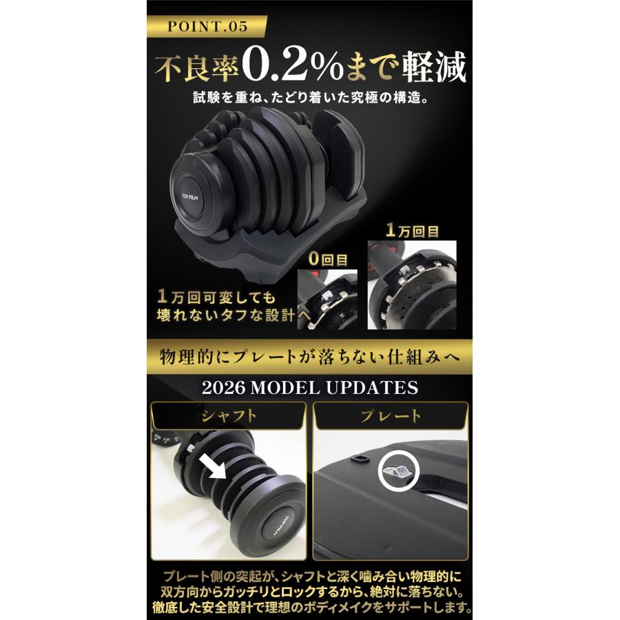 可変式ダンベル 40kg 32kg 36kg ダンベル 可変式 40kg 17段階調節 片手 1秒 アジャスタブルダンベル 2年保証