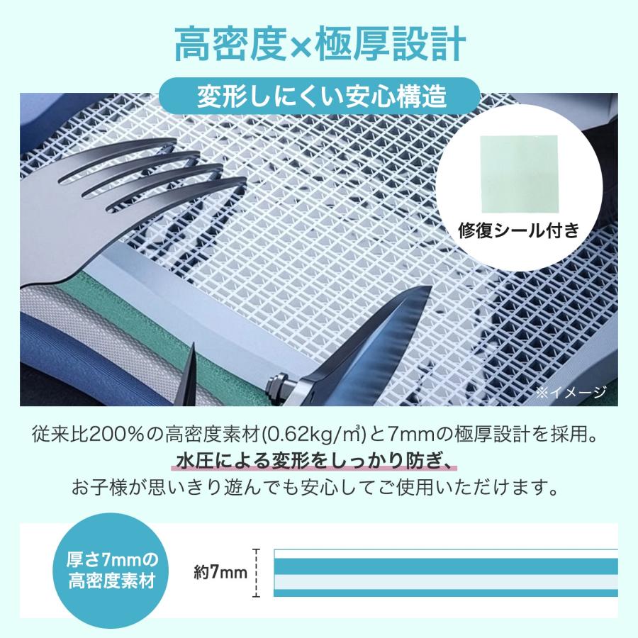 ■期間限定セール■プール 折りたたみプール 家庭用 大型 3m 子供プール ベビープール ビニールプール 空気入れ不要 深いの画像