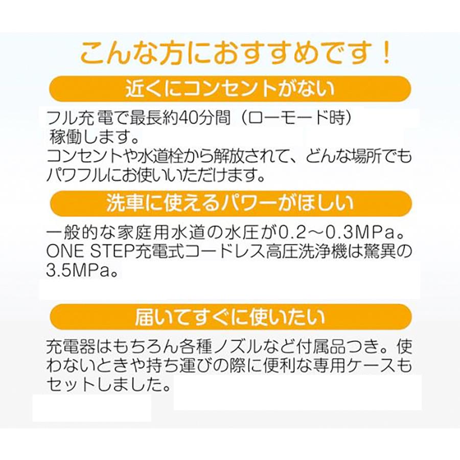 強力水圧×コードレスでプロ並みの洗浄力！家庭＆専門用途に最適な一台！ 革新的に進化】さらにプロ級の洗浄力へ！電源＆水道接続不要