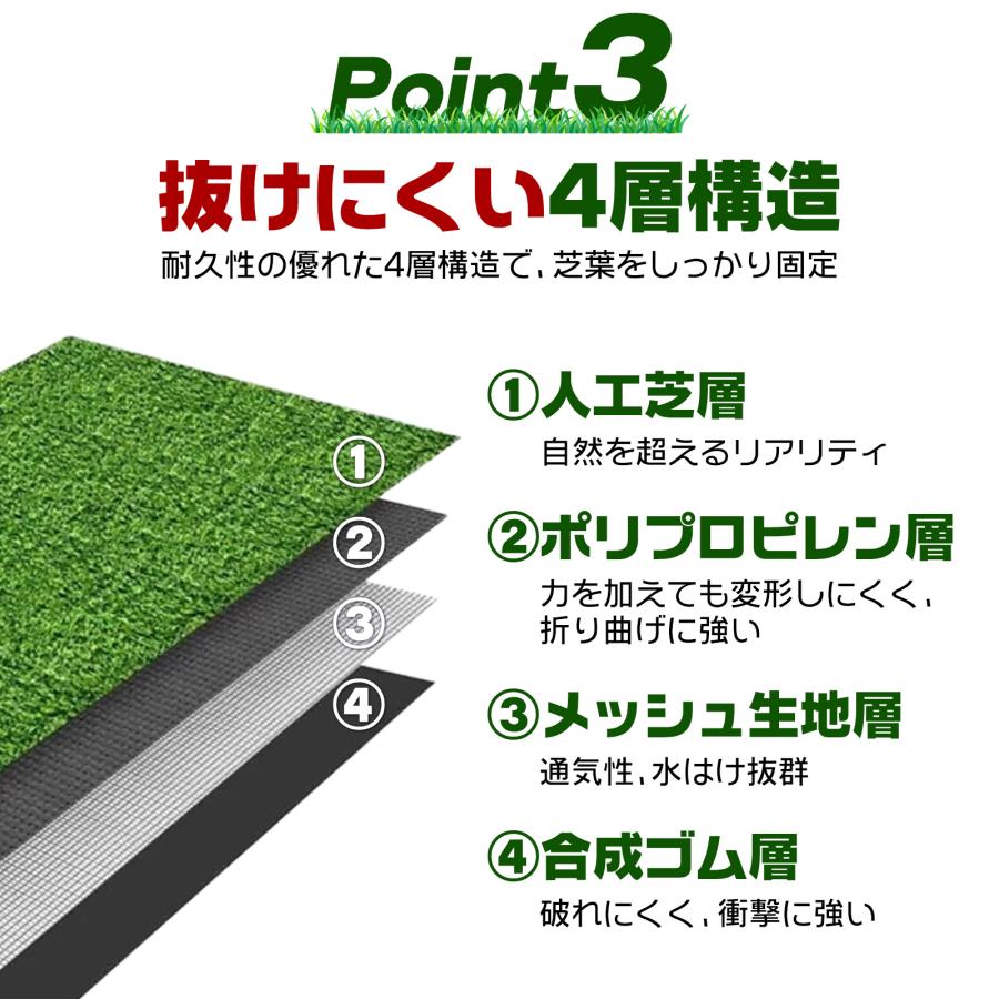 ONE STEP 人工芝 1m×10m 芝生35mm ロール 人工芝マット diy 人工芝ピン