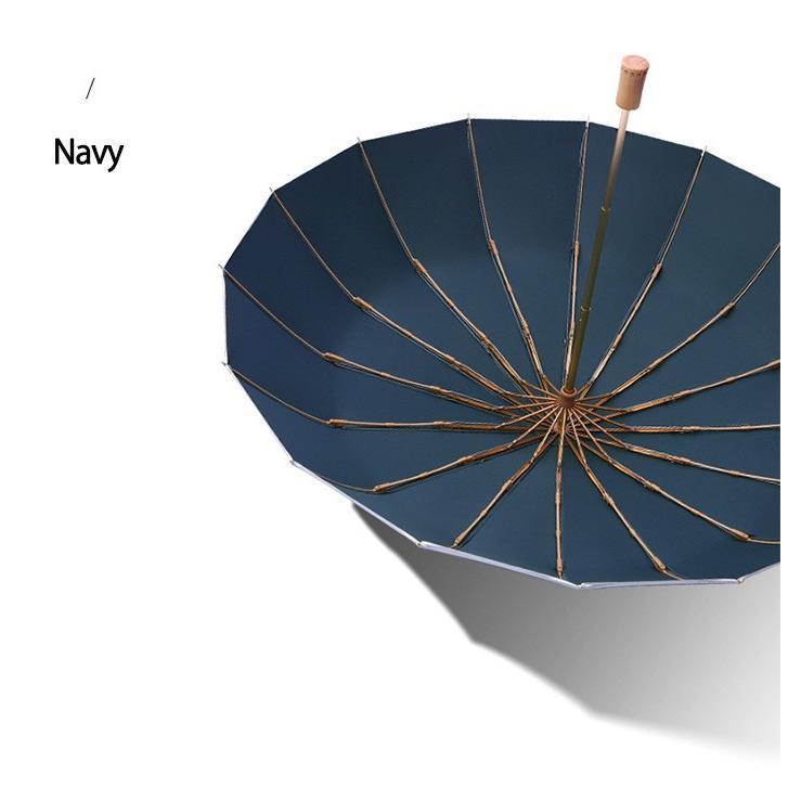 「16本骨」傘 折りたたみ傘 ひんやり傘 晴雨兼用 日傘 雨傘 大きい 軽量 折り畳み メンズ レディース 遮光遮熱 UVカット 耐風 撥水 おしゃれ 男女兼用 3つ折｜tentou-1010｜05