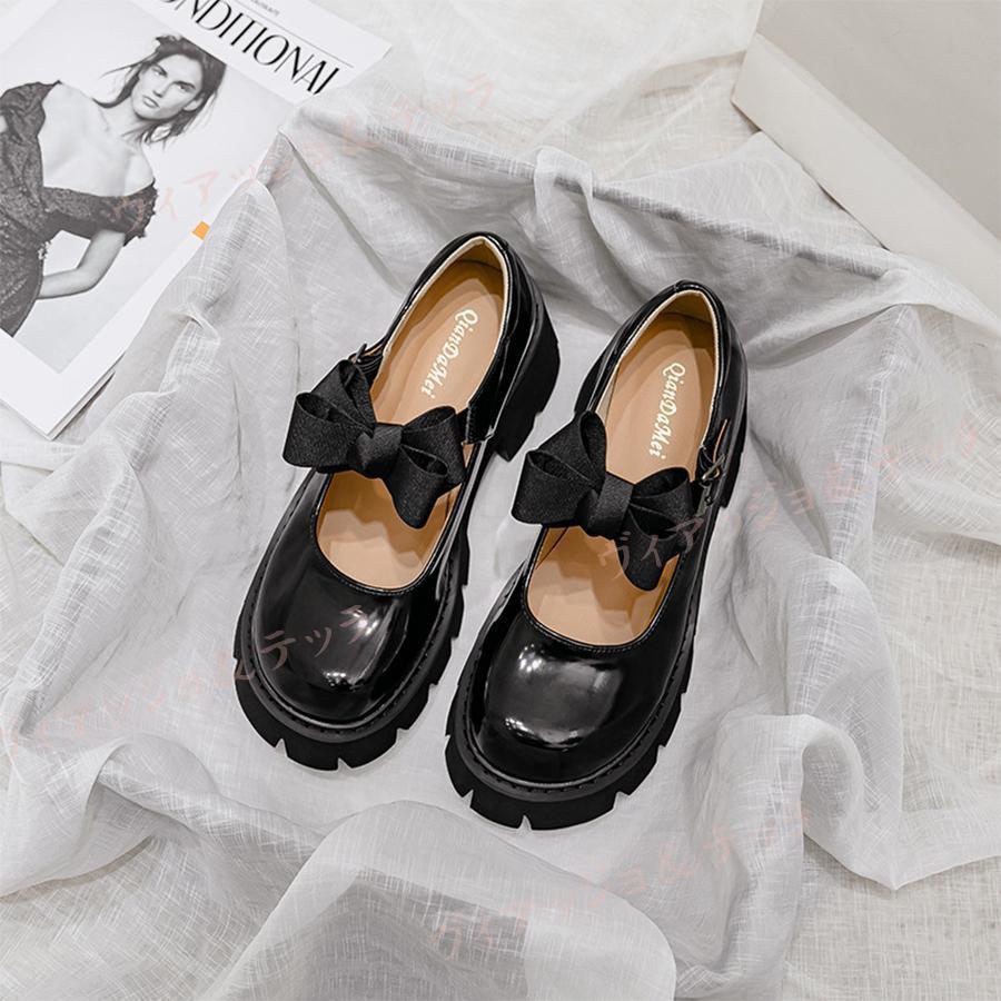量産型 靴 安い 厚底 冬 大きいリボン 黒 可愛い 地雷系 靴 地雷女 コスプレ お揃いコーデ 姉妹お揃い プレゼント 厚底ブーツ 柔らかい 韓国 |  | 10