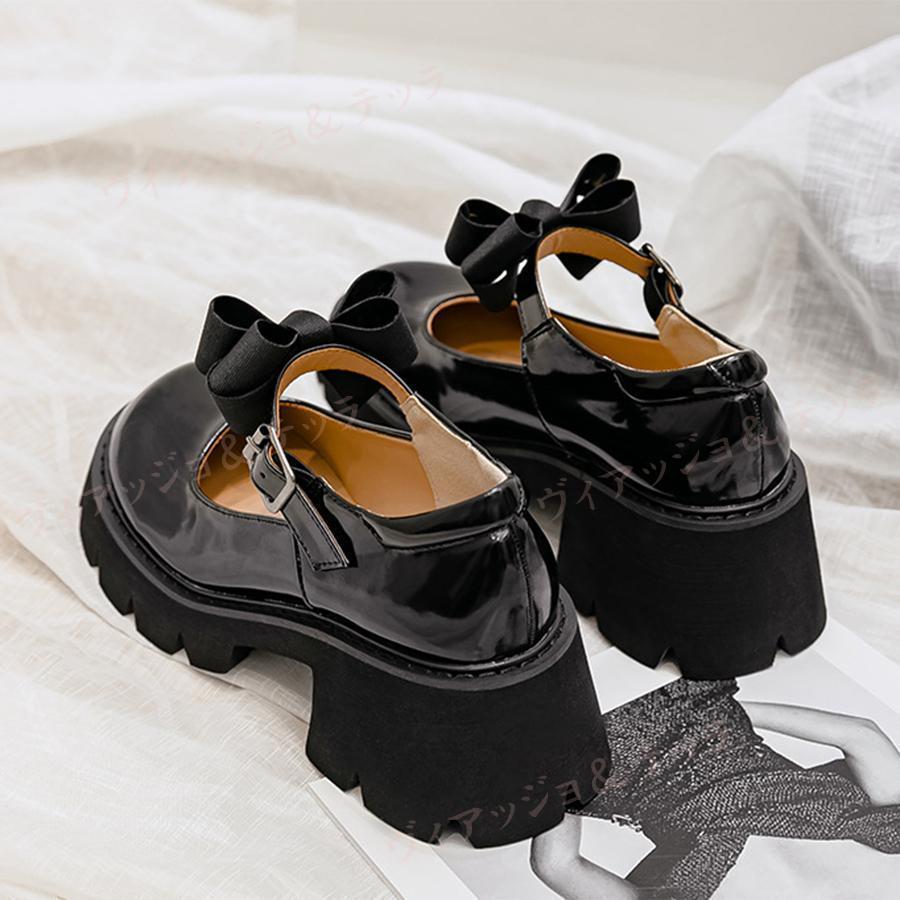 量産型 靴 安い 厚底 冬 大きいリボン 黒 可愛い 地雷系 靴 地雷女 コスプレ お揃いコーデ 姉妹お揃い プレゼント 厚底ブーツ 柔らかい 韓国 |  | 09