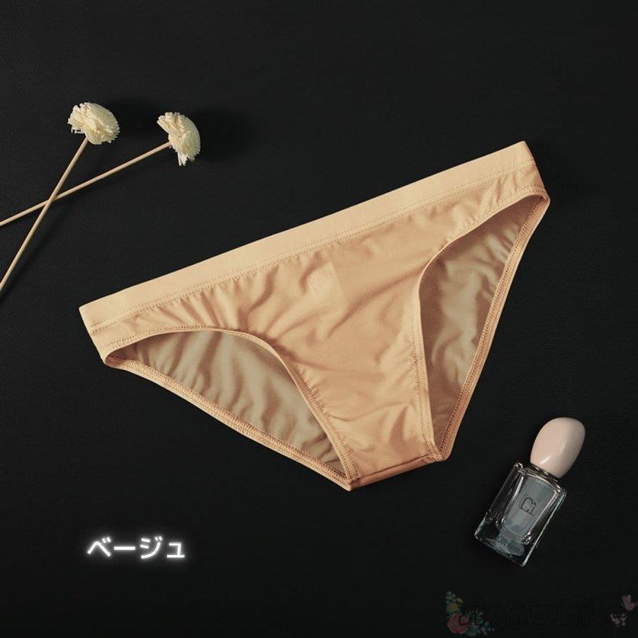 ユニセックスショーツシースルーフルバック男女兼用メンズショーツレディースショーツシームレス透け素材 |  | 04