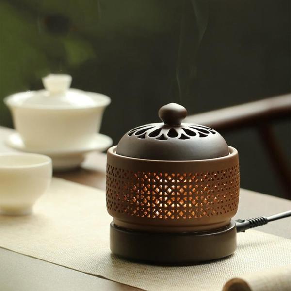 電気香炉 電子アロマセラピー 電気香炉 電子香炉 お香立て おしゃれ アロマセラピー香炉