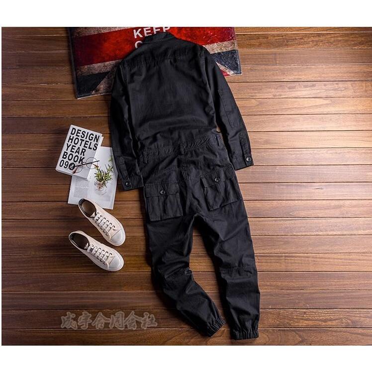 メンズ　オーバーオール　つなぎ オールシーズン ツナギ つなぎ 作業着 通気性 エンジニア ワーク