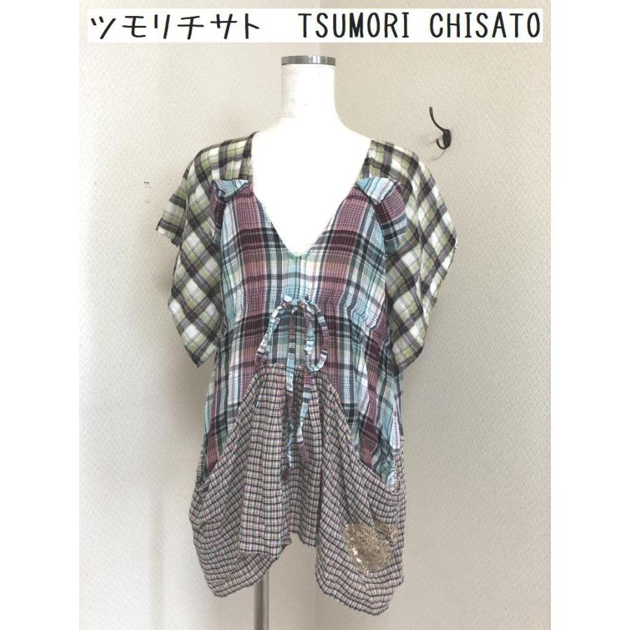 セール ブランド古着 レディース チュニックブラウス メニーチェック Chisato Tsumori ツモリチサト 送料無料 ブラウス ワンピース チュニック Www Rankinengineering Com