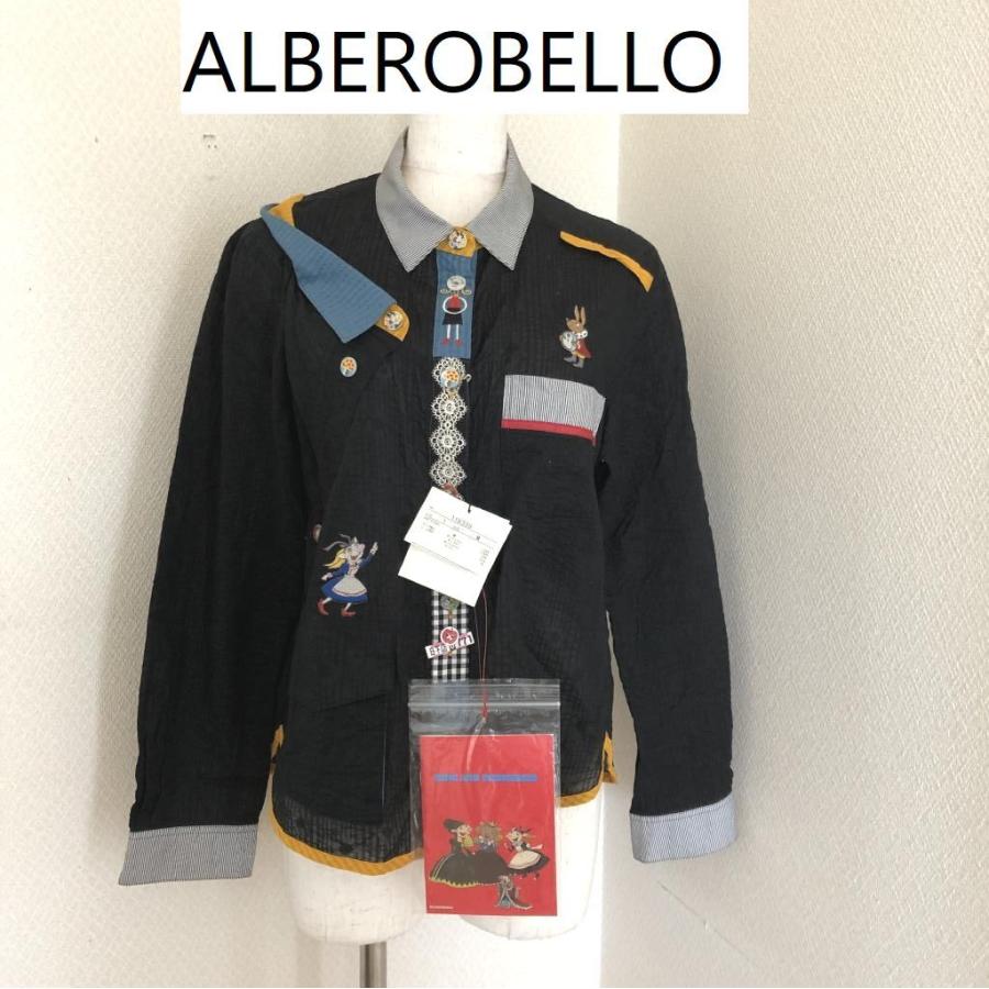アルベロベロ OLLEBOREBLA by ALBEROBELLO アリスシリーズ 長袖 シャツ 黒 :br-1915:リサイクルショップ