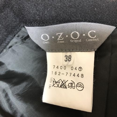 OZOC オゾック スカート　ロング　ウール ロングスカート ブラック 黒 無地 38号 冬｜tentoumusi-recycle｜04
