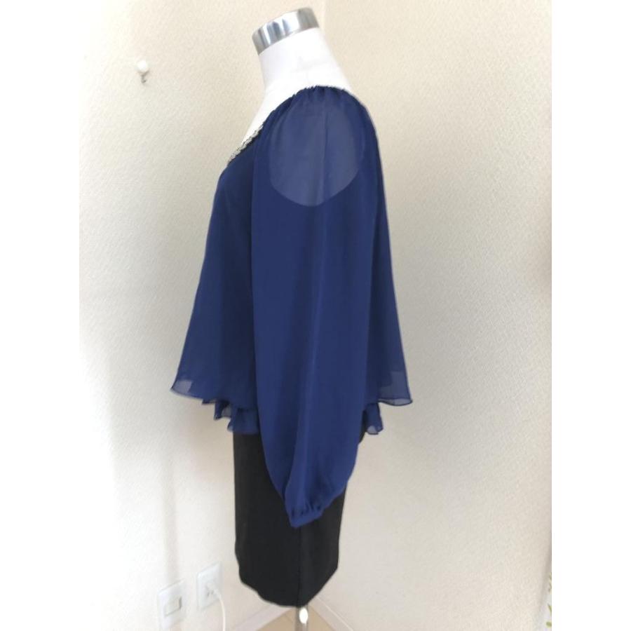 セール Ryuryuフォーマルドッキングワンピース紺m Mbs 2148 リサイクルショップてんとうむし 通販 Yahoo ショッピング