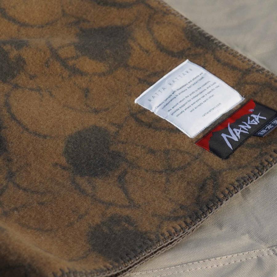 NANGA 鎌倉天幕 RATTA RATTARR　WOOL BLANKET ウールブランケット 日本製 高品質 ポンチョ スナップボタン付属 冬 プレゼント kamakuratenmaku｜tentya｜06