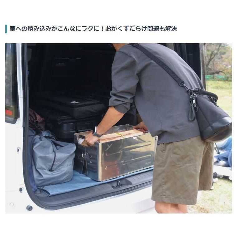 焚き火台 鎌倉天幕 × WILD THINGS FIRE BOX 変形ギア 焚火 薪収納 便利 多機能 キャンプ アウトドア 料理 簡単 BBQ コンロ 五徳付 kamakuratenmaku | WILD THINGS | 06