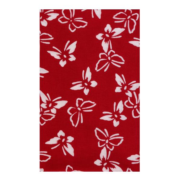 てぬぐい 蝶柄 本染 注染 100cm 手ぬぐい エンジ色 おしゃれ 外国人の方のお土産 和タオル 両面染 高い素材