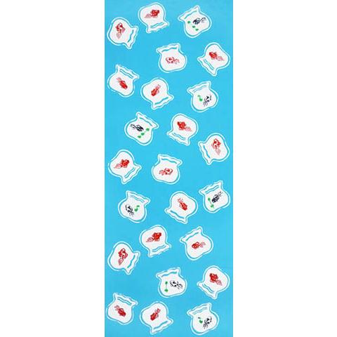 手ぬぐい おしゃれ かわいい 金魚鉢 長め 綿100% 注染 剣道 面タオル
