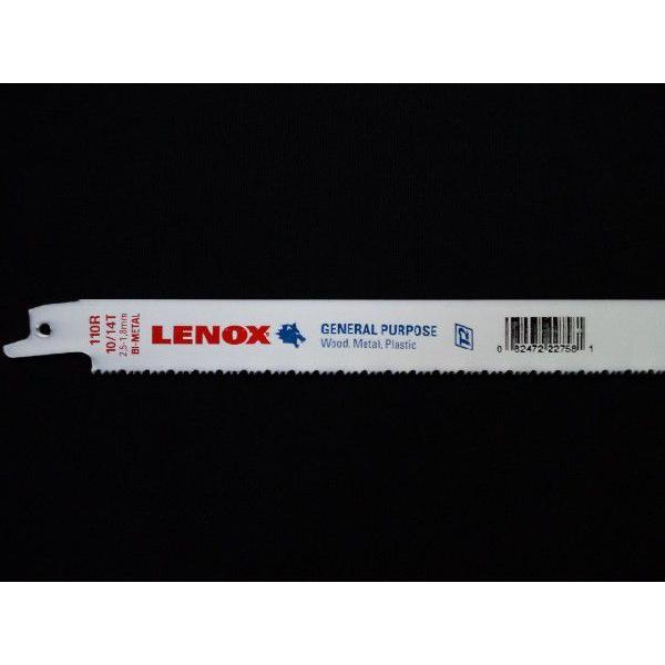 LENOX レノックス セーバーソーブレード 110R 5枚 長さ300mm 鉄・ステンレス用 10/14山 バイメタル レノックス110R(TC20583-110R同等)｜tenyuumarket｜02