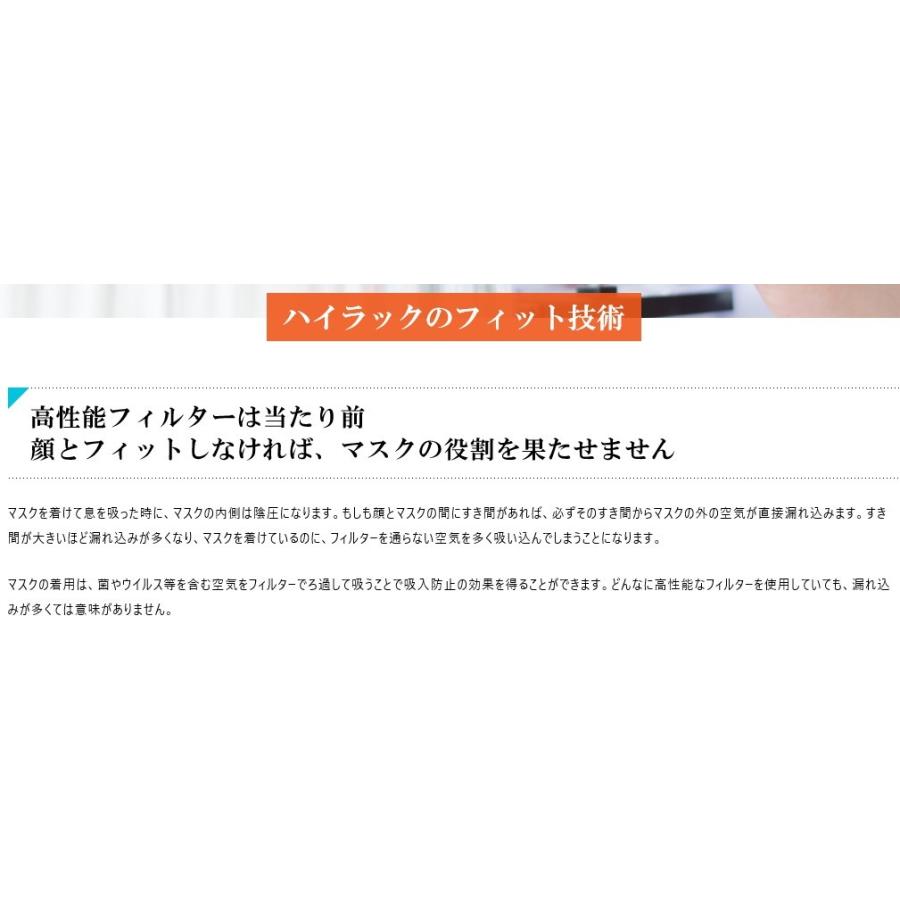 興研 使い捨て 防じんマスク ハイラック350型 10枚入 区分DS2 日本製 立体接顔クッション PM2.5対応  PM0.5対応 火山灰 インフルエンザ｜tenyuumarket｜03