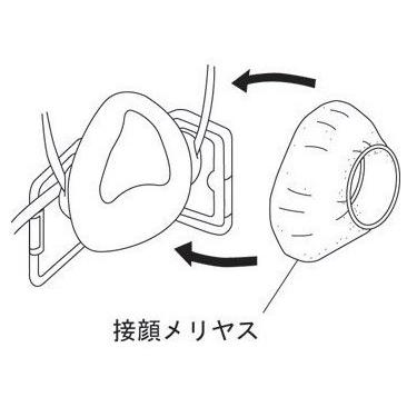 興研 接顔 メリヤス Pタイプ 1パック(5枚) 取替え式防じんマスク用