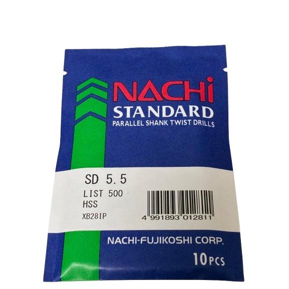 NACHI（ナチ） 鉄工用ストレートドリル SD 5.5mm 10本入 不二越「倉庫