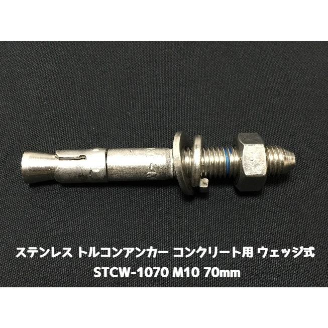 サンコーテクノ トルコンアンカー STCW-1070 M10 全長70mm 1本 