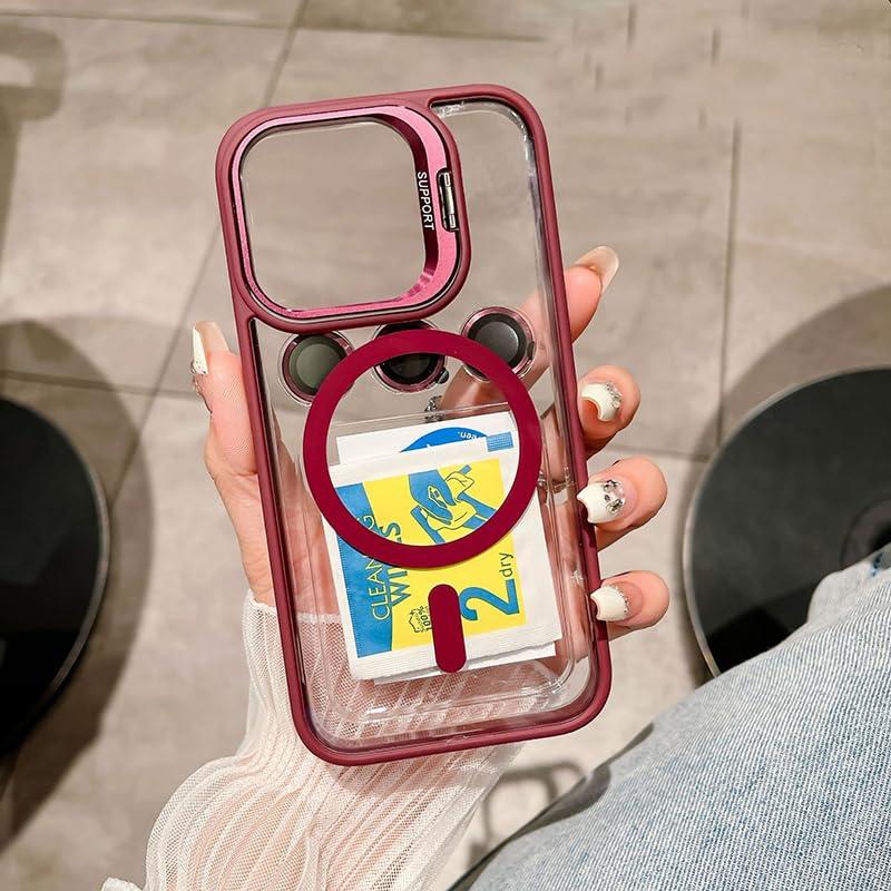 隠しスタンド付きiPhone16Promax ケース MagSafe対応 iPhone16 Pro max