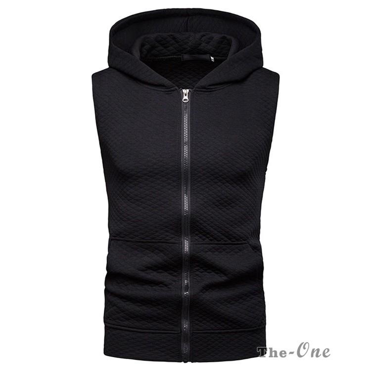 ノースリーブ パーカー メンズ 無地 パーカーベスト フード付き 無地 ジップアップパーカー Tz The One 通販 Yahoo ショッピング
