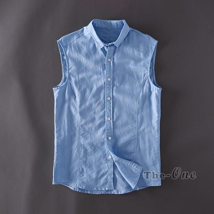 リネンシャツ カジュアルシャツ ノースリーブ シャツ メンズ ベスト メンズシャツ シャツ 麻 19 涼しい Tz The One 通販 Yahoo ショッピング