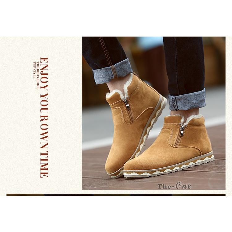スノーブーツ メンズ ブーツ ショートブーツ シューズ 防寒 裏起毛 冬靴 靴 暖か カジュアル アウトドア 秋冬 Tz The One 通販 Yahoo ショッピング