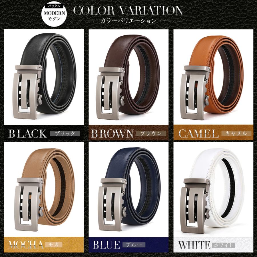 ベルト メンズ 穴なし 本革 無段階 紳士 穴レス オートロック 革 レザー カジュアル 敬老の日 父の日 Gバックル ゴルフ 長め 自動 社会人 本皮 30代 40代 50代 | ブランド登録なし | 15