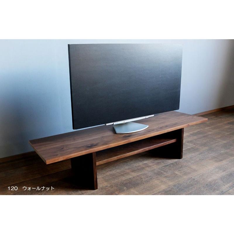 KONOJI TVボード・幅120cm・ウォルナット・シンプルなテレビ台 KONOJI TVボード 120 テレビ台 無垢 ウォールナット オーク 木製