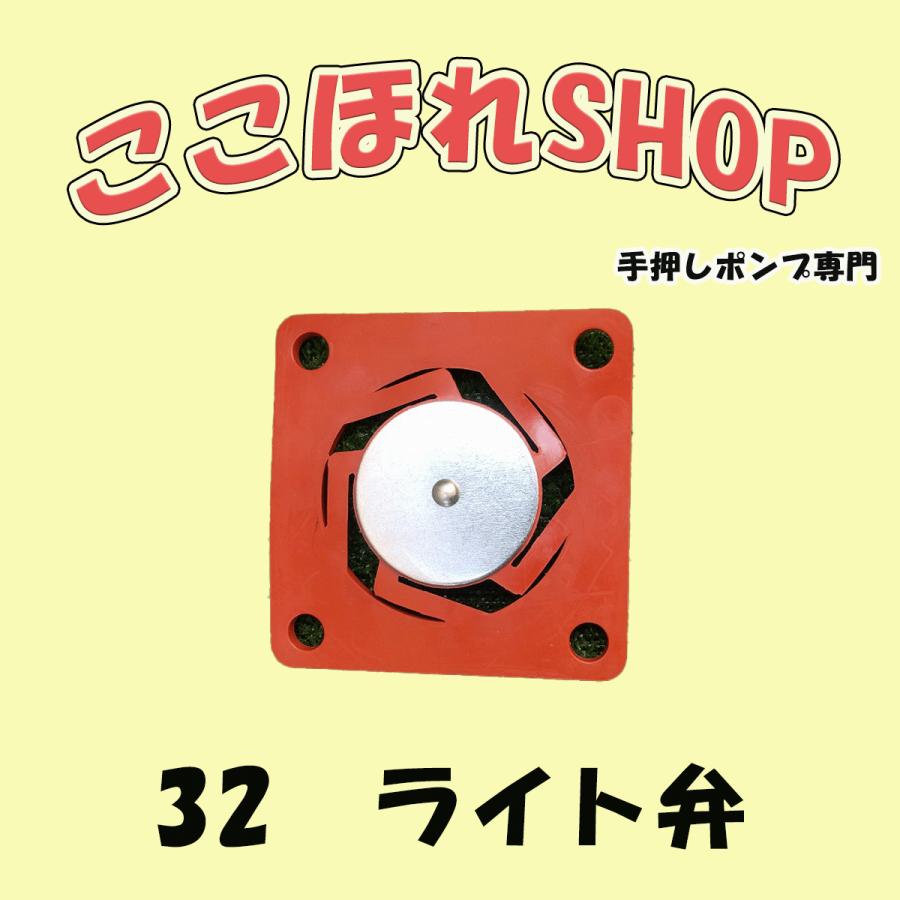 32ライト弁 赤色 手押しポンプ部品 掘り井戸用 : 手押しポンプ専門