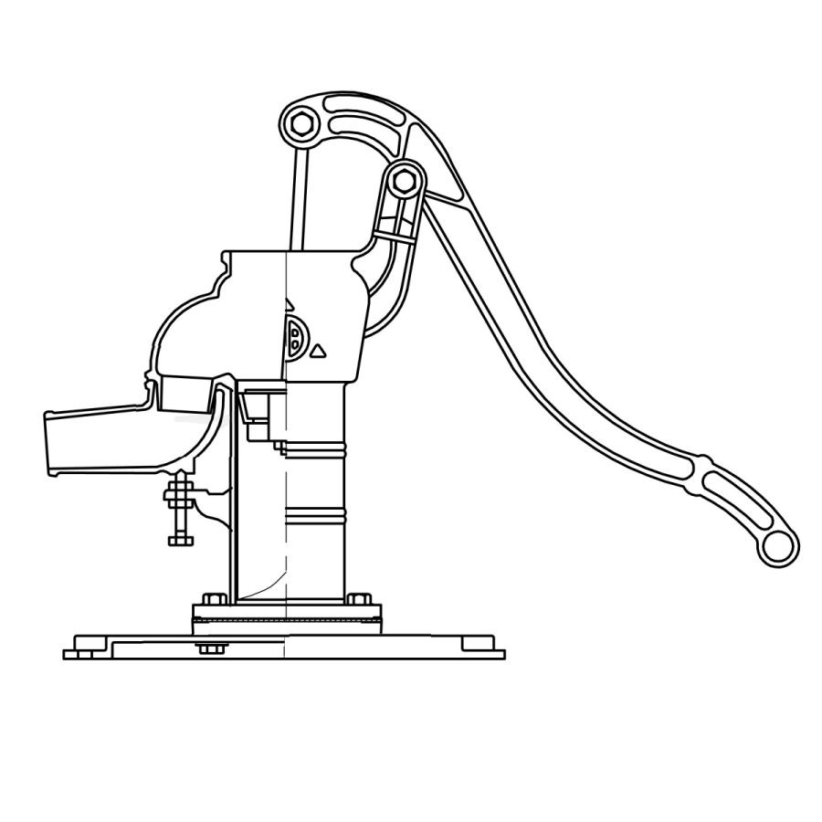 特製鋳鉄手動ポンプ 35 手押しポンプ 特製鋳鉄手動ポンプ 35 手押しポンプ 特製鋳鉄手動ポンプ 35 手押し