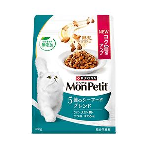 ネスレ　モンプチ　バッグ　５種のシーフードブレンド　６００ｇ　【キャットフード　ドライ】 新パッケージ★合成着色料無添加 | モンプチ