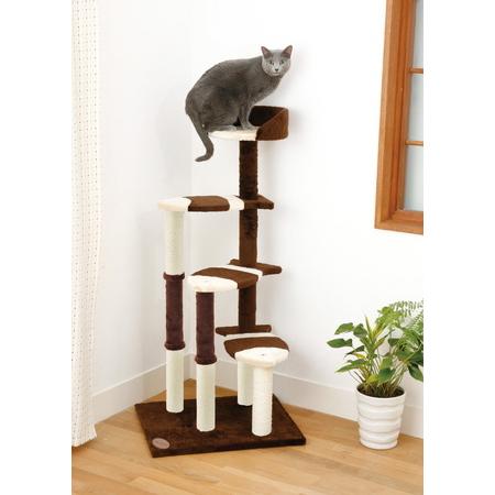 送料無料・同梱不可　アドメイト　猫のおあそびポール　お魚ファミリー　ハイタイプ　猫用　爪とぎ　タワー　据え置き型　お取り寄せ商品※_1